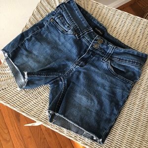 Dark Jean Shorts